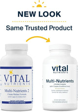 Multi-Nutrients citrate/malate (with Copper & without Iron) 180 Capsules