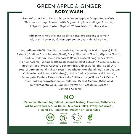 Body Wash Green Apple and Ginger 8 fl. oz