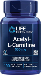 Acetyl-L-Carnitine 500 MG 100 Veggie Caps