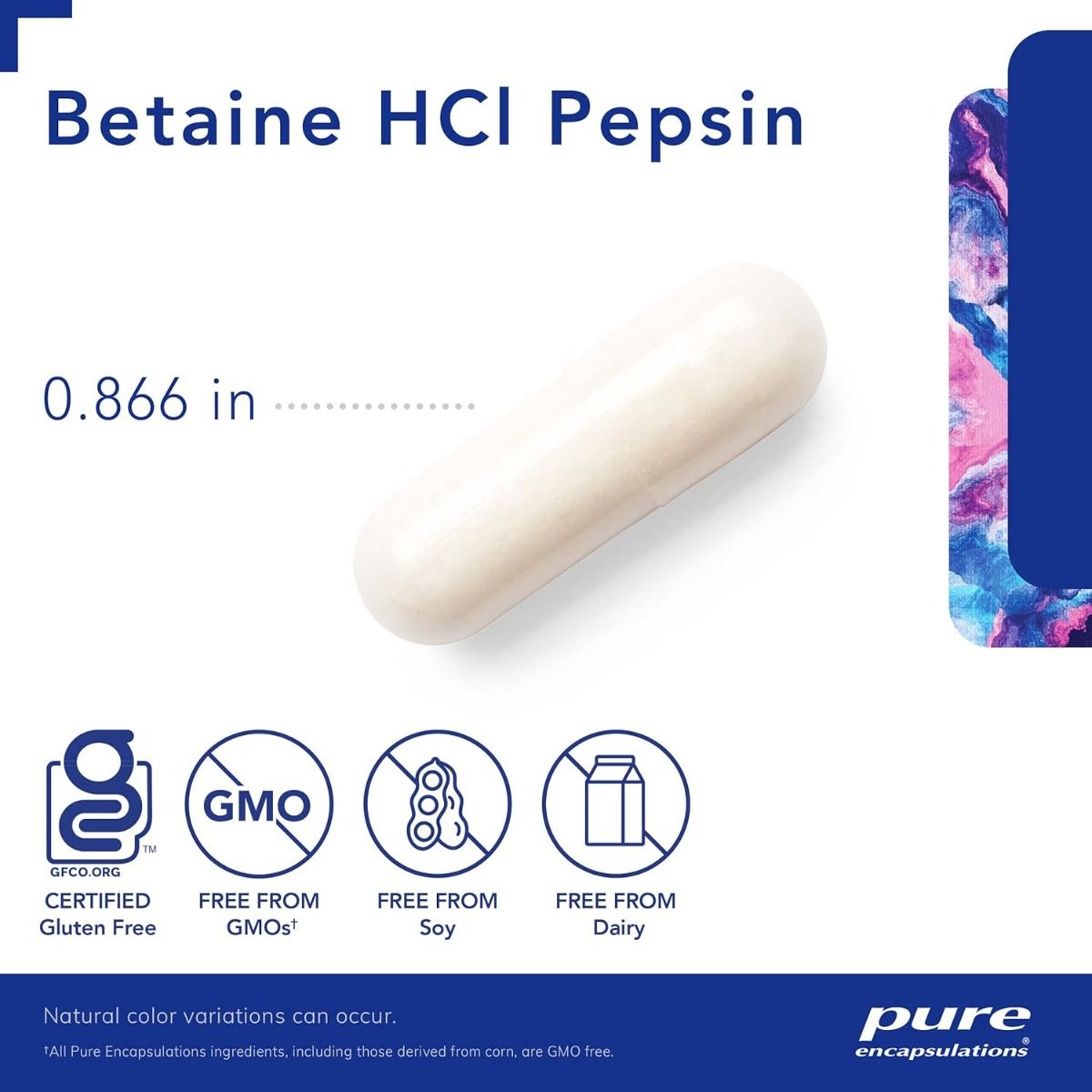 Betaine HCL Pepsin 250 Veggie Capsa