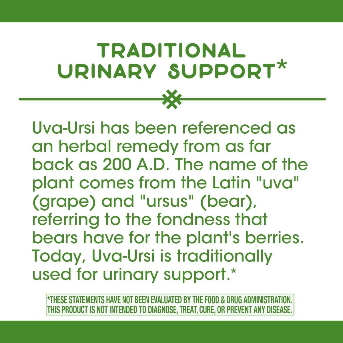 Uva Ursi Leaves 100 Capsules