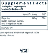 Magnesium Glycinate/Malate 100Capsules