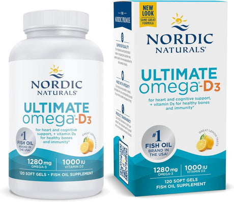 Ultimate Omega D3 Softgels Lemon