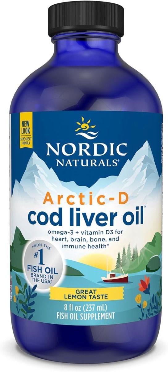 Arctic-D Cod Liver Oil 8 Oz Liquid Lemon