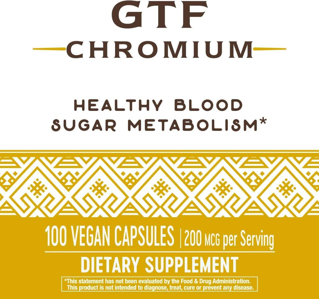 GTF Chromium 100Capsules