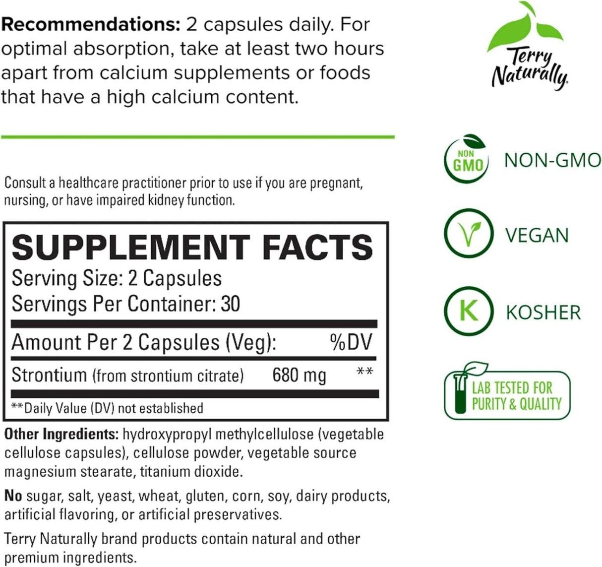 Strontium 680 MG 60 Capsules