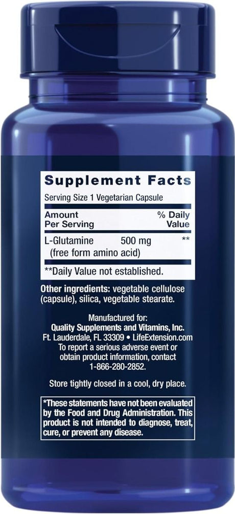 L-Glutamine 500 MG 100 Capsules