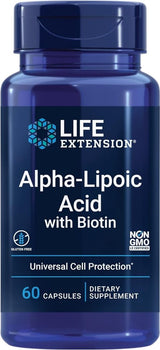 Alpha-Lipoic Acid with Biotin 250 MG 60 Capsules