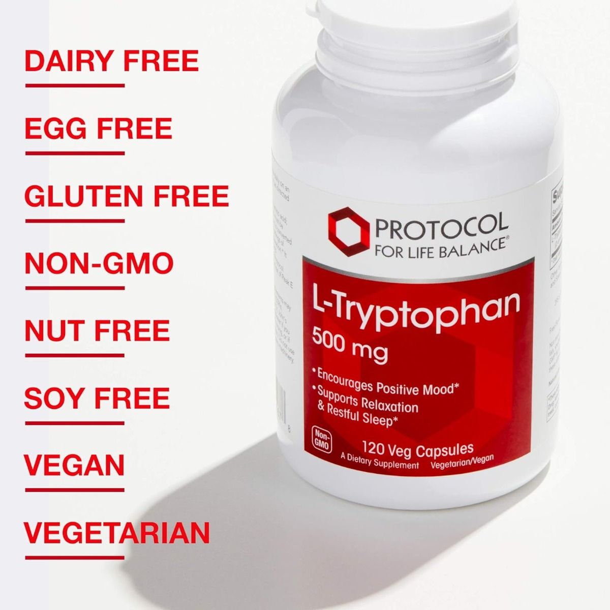 L-Tryptophan 500mg 120 Capsules