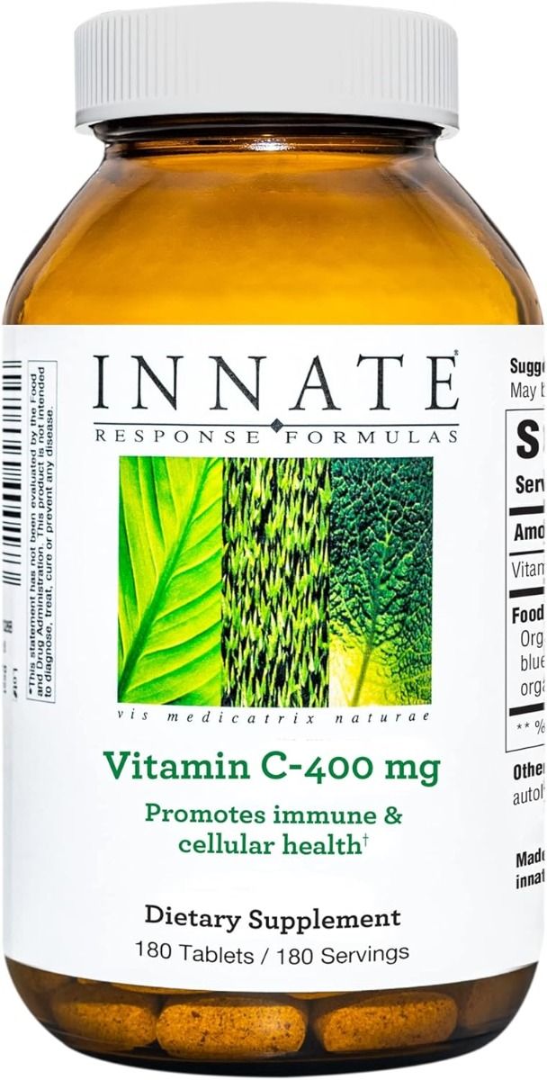 Vitamin C-400 (ascorbic acid with organic orange) 400 MG 180 Tablets