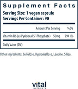 Pyridoxal 5 Phosphate 50 MG 90 Capsules