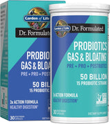 Dr. Formulated Probiotics Gas & Bloating 50 Billion 30 Veggie Caps