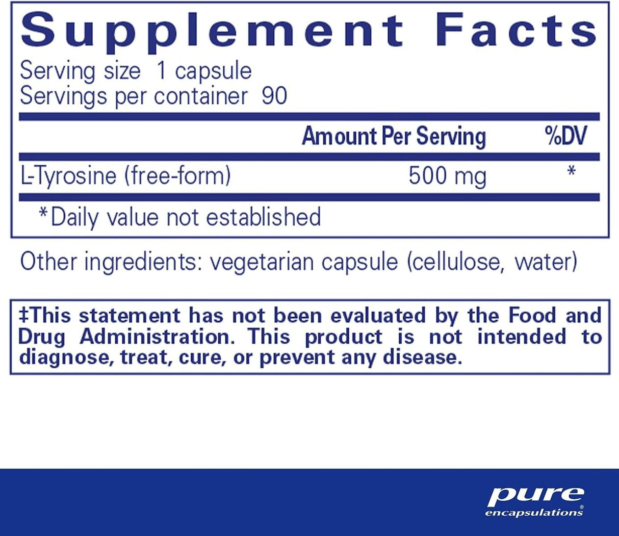 I-Tyrosine 90 Capsules