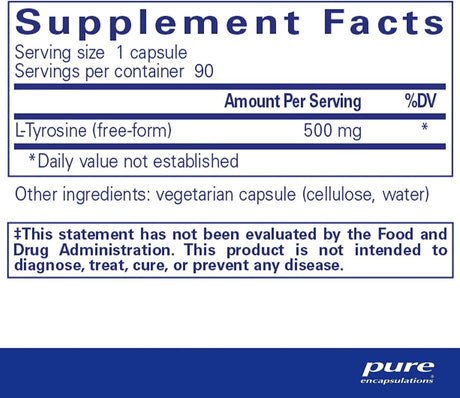 I-Tyrosine 90 Capsules