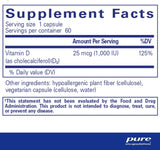 Vitamin D3 1000 IU 60 Capsules