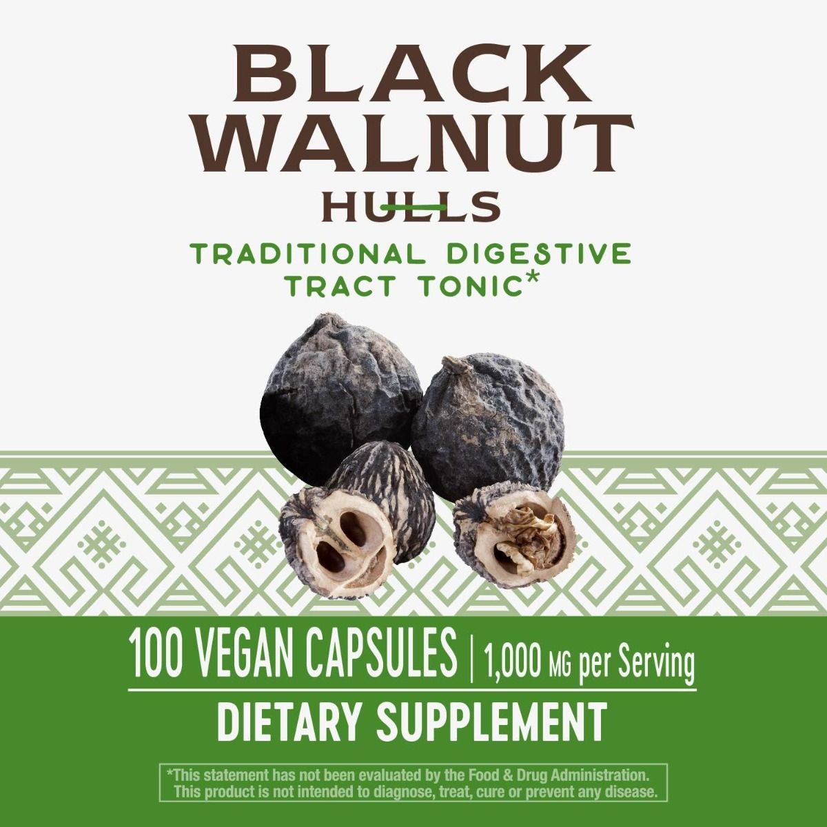 Black Walnut Hulls 100Vegan Capsules