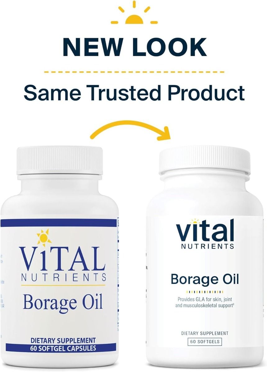 Borage Oil 1000 MG 60 Softgels