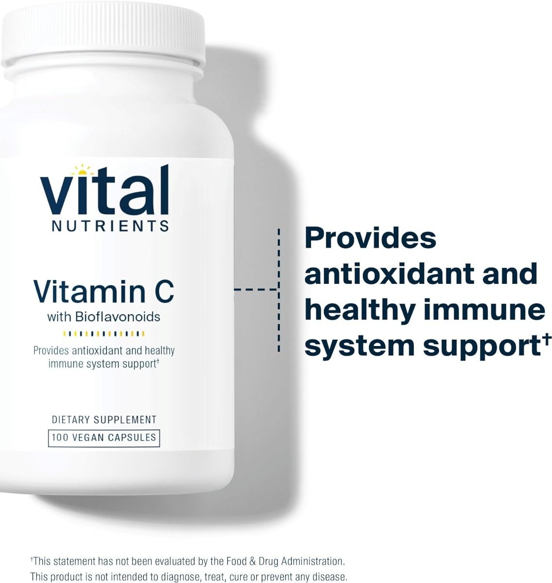 Vitamin C With Bioflavonoids 500 MG/250 MG 100 Capsules