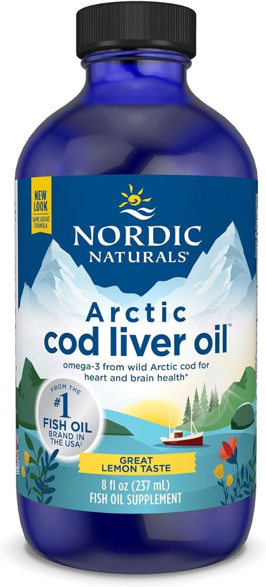 Arctic Cod Liver Oil 8 Oz Liquid Lemon