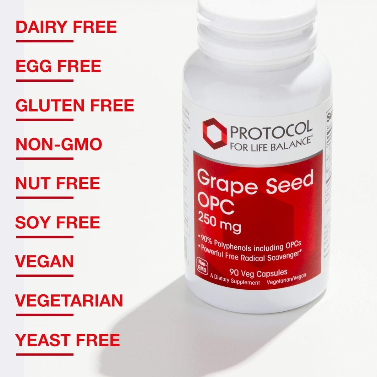 Grape Seed OPC 250 MG 90 Vegan Capsules