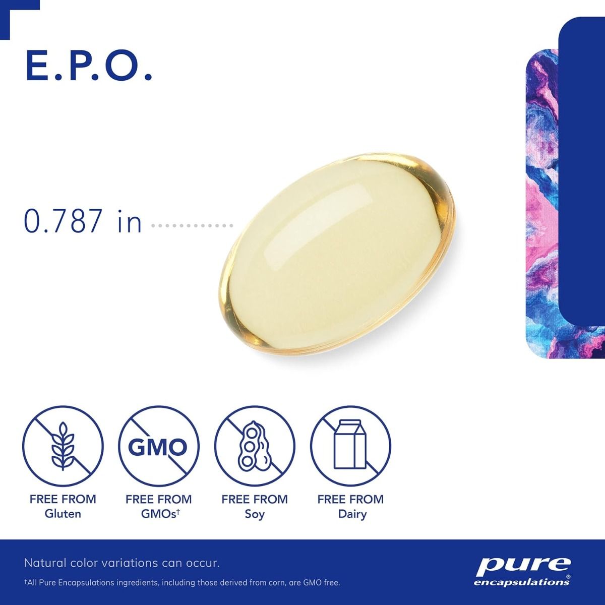 E.P.O. Evening Primrose Oil 500 MG 100 Softgels