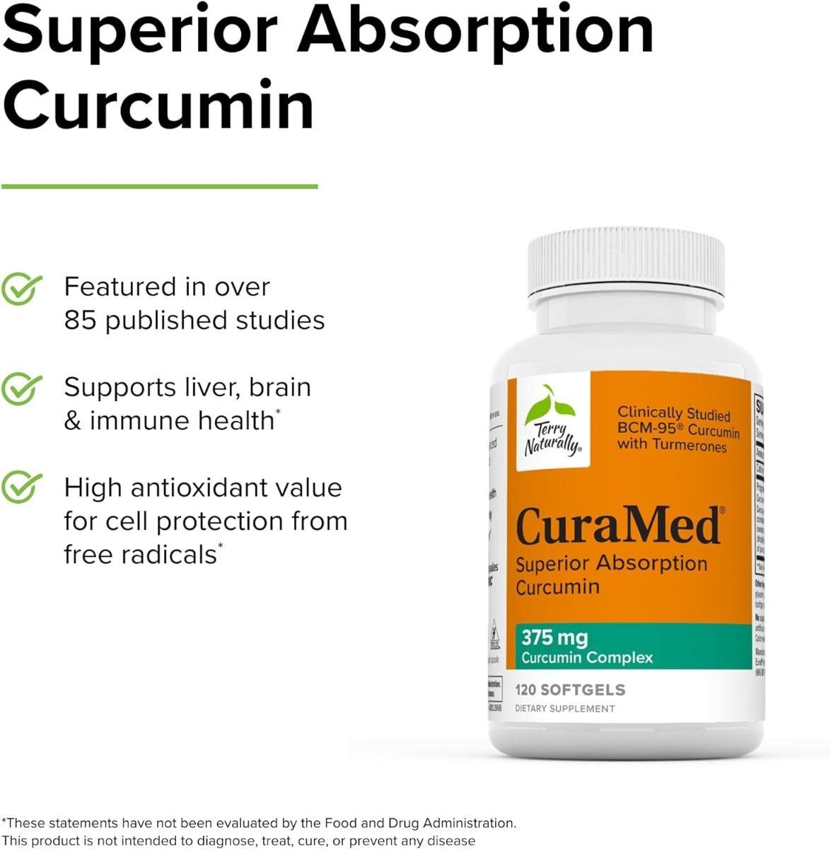 CuraMed 375 MG 120 Softgels