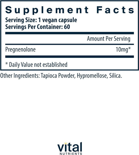 Pregnenolone 10 MG 60 Capsules
