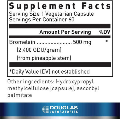 Bromelain 500 MG 60 Veggie Caps