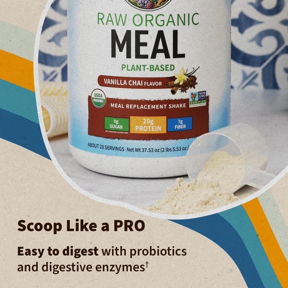 RAW Meal 32.1 oz (909 G) Powder Vanilla Spiced Chai