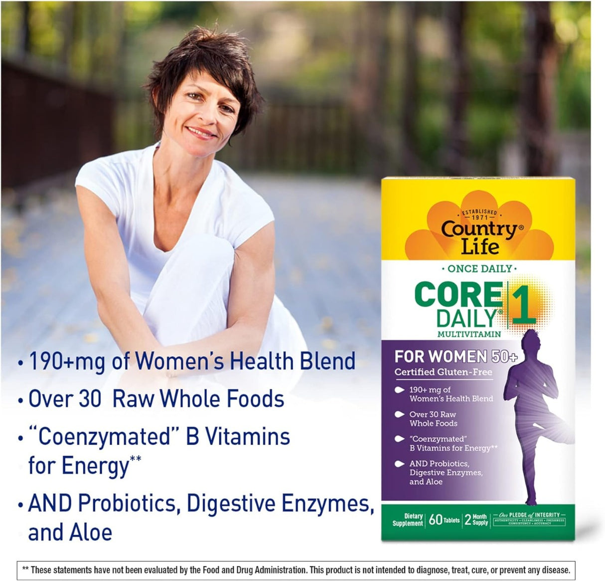 Core Daily-1 for Women 50+ 60 Tablets