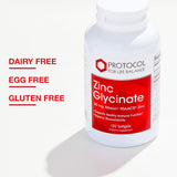 Zinc Glycinate 30mg Albion TRACCS Zinc 120 Softgels