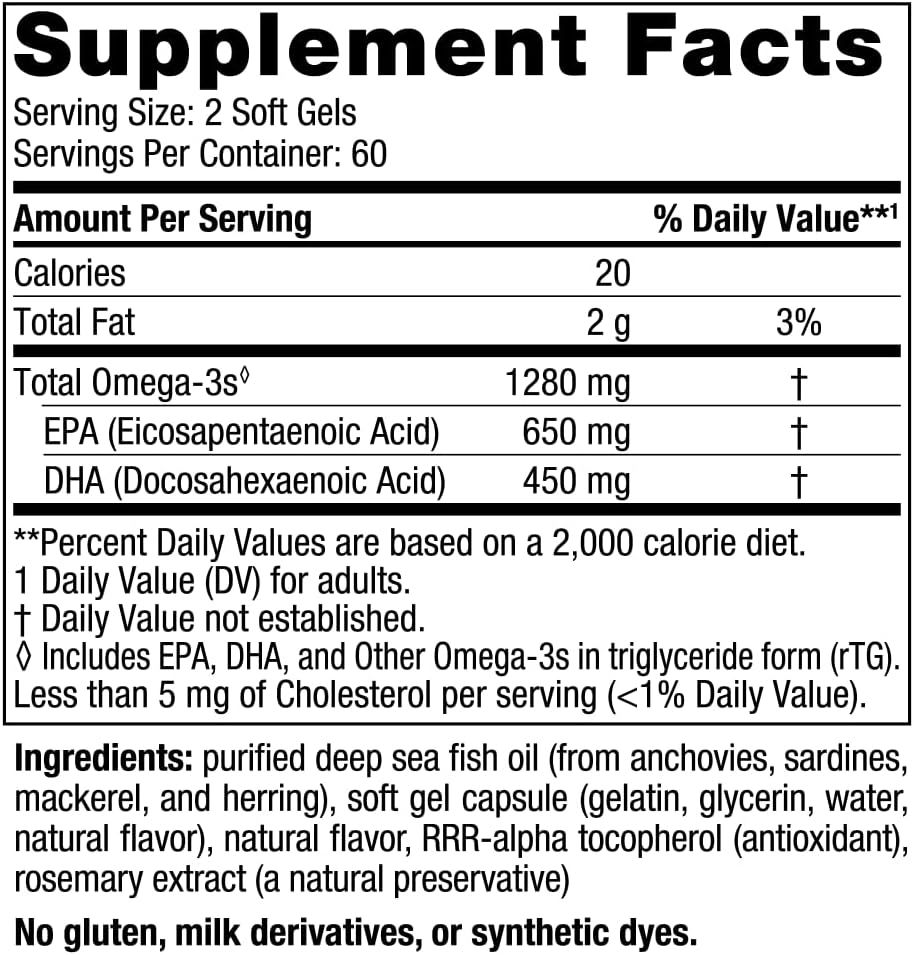 Ultimate Omega Softgels Lemon