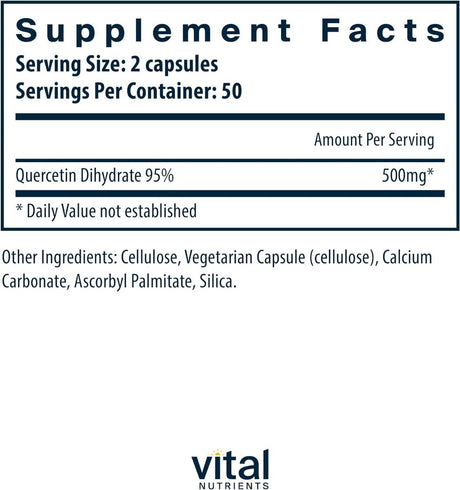 Quercetin 250 MG 100 Capsules