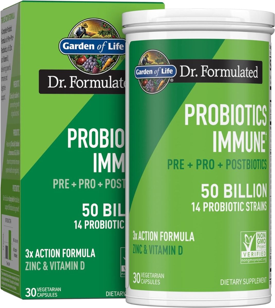 Dr. Formulated Probiotics Immune 50 Billion 30 Veggie Caps