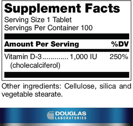 Vitamin D IU 100 Tablets