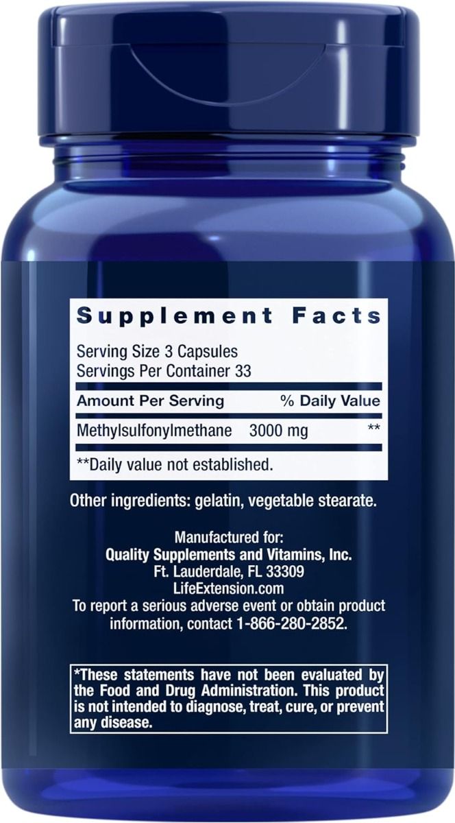 MSM 1000 MG 100 Capsules