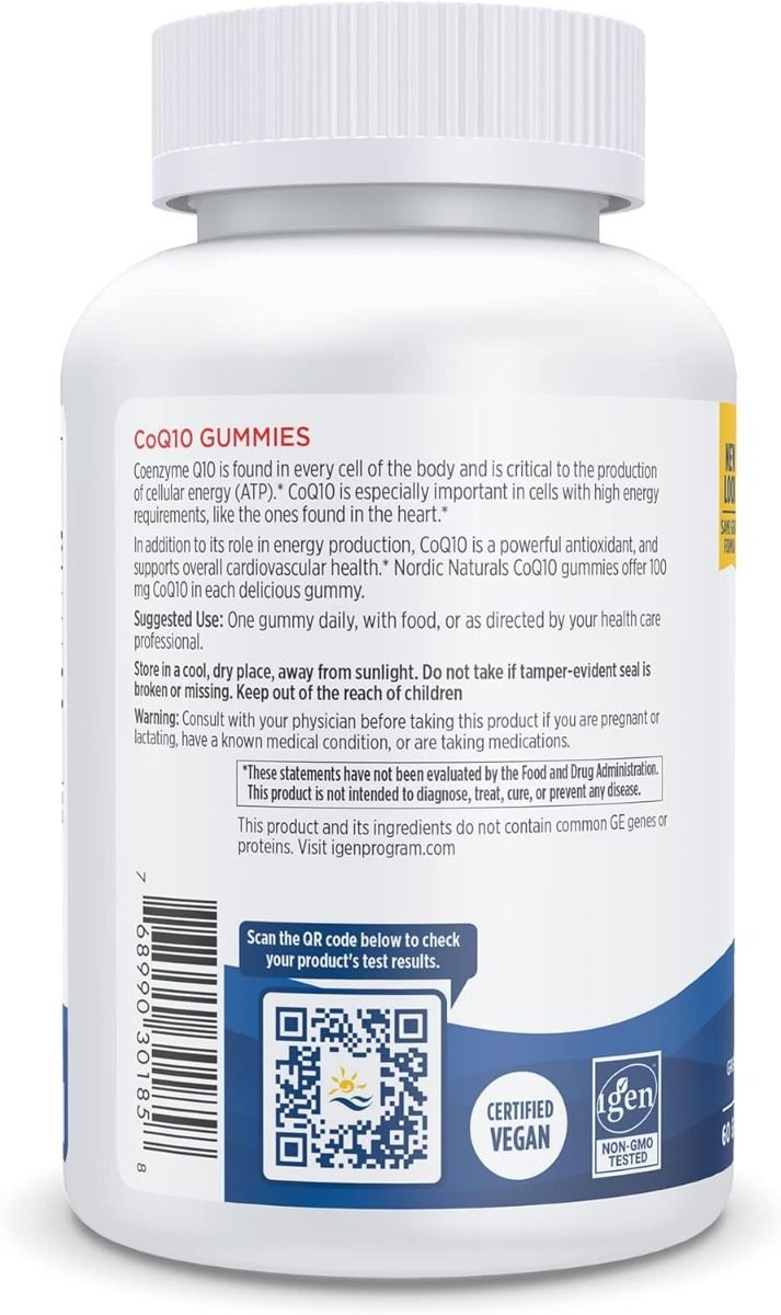 Co Q10 Gummies 100 Mg 60 Gummies Strawberry