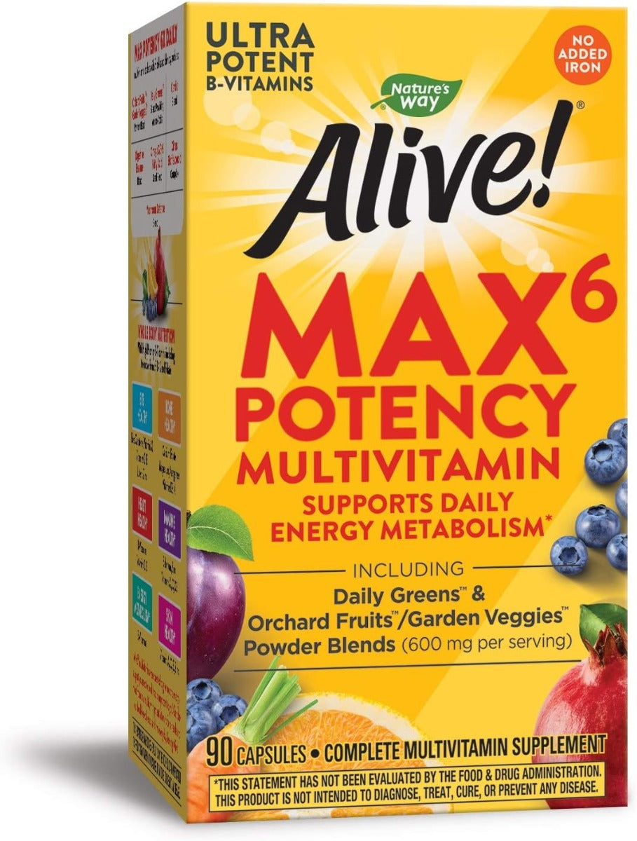 Natures Way Alive! Multi-Vitamin (no iron) 90 vcaps