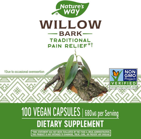 White Willow Bark 100 Capsules