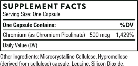 Chromium Picolinate 60 Veggie Caps