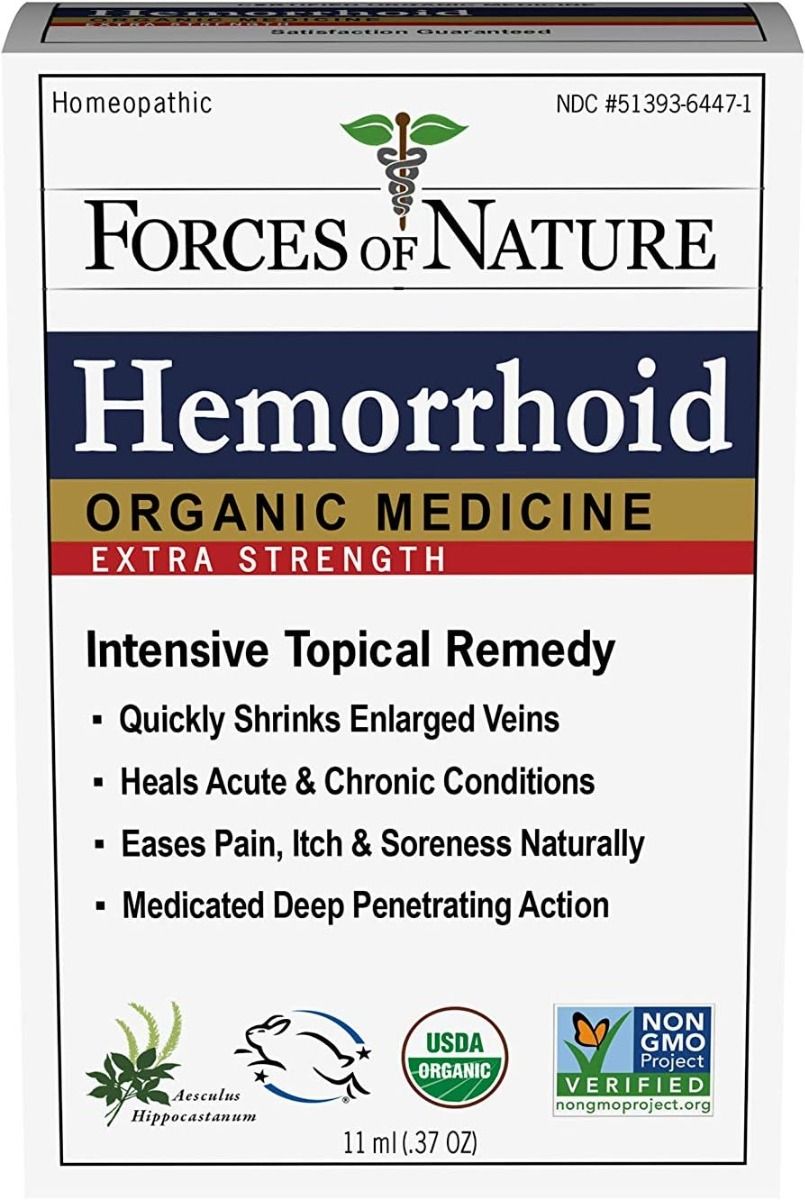 Organic Hemorrhoid Control - Extra Strength - 11 Ml