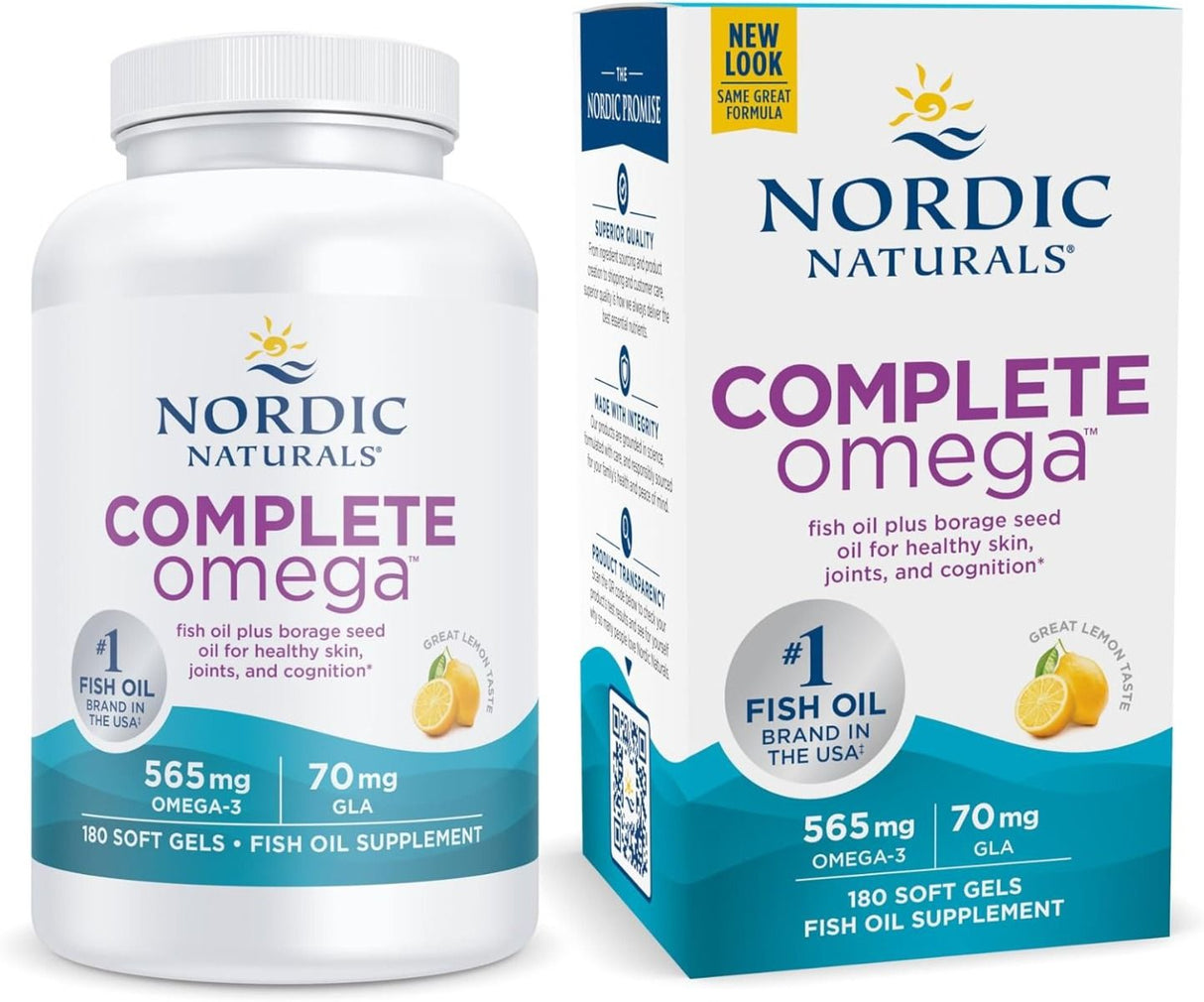 Complete Omega 180 Softgels Lemon