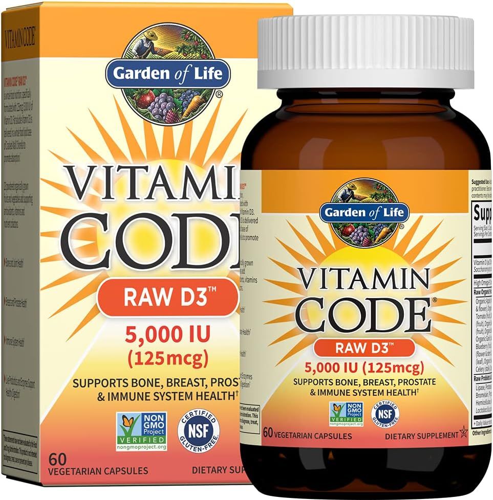 Vitamin Code RAW D3 5000 IU 60 Capsules