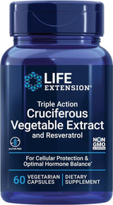 Triple Action Cruciferous Vegetable Extract with Resveratrol 60 Veggie Caps