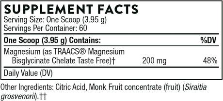 Magnesium Bisglycinate 6.5 Oz Powder