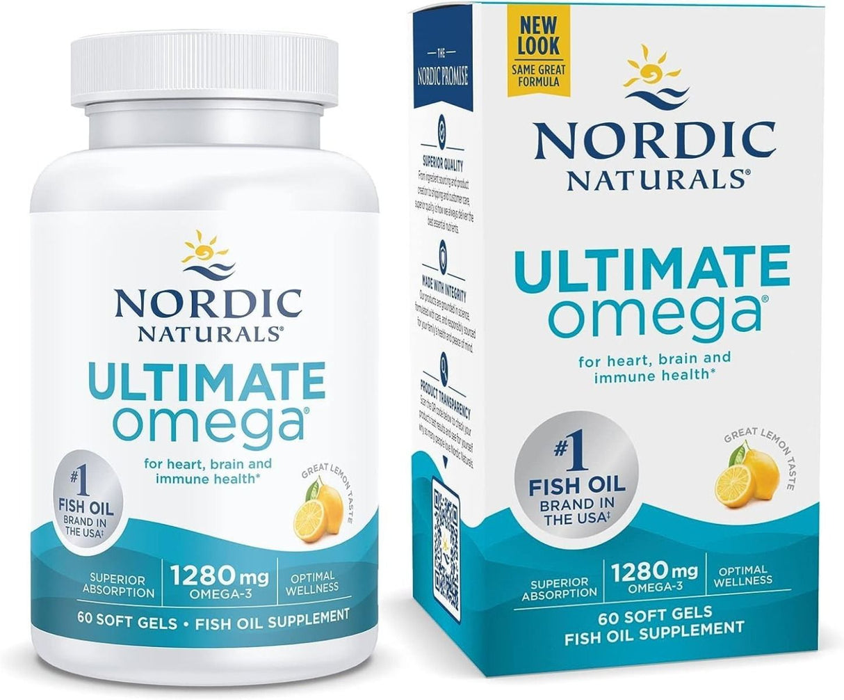 Ultimate Omega 1280 MG 60 Softgels Lemon