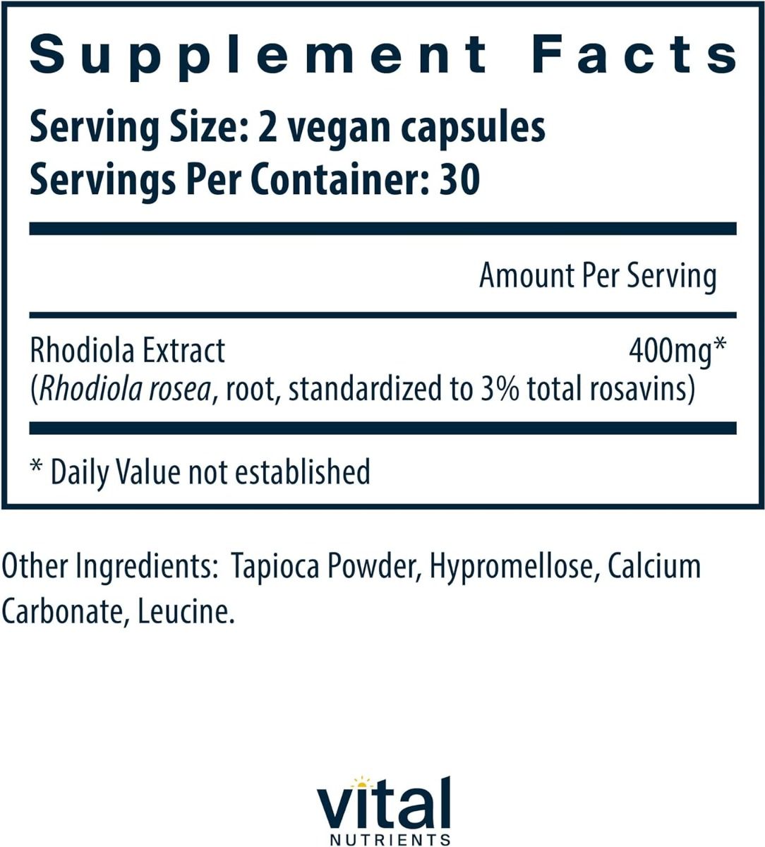 Rhodiola Rosea 200 MG 60Capsules