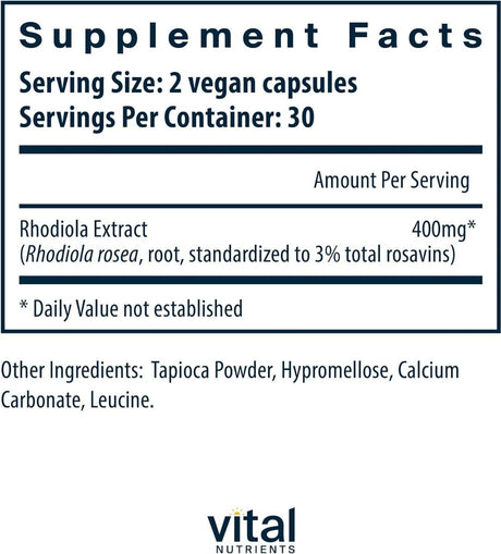 Rhodiola Rosea 200 MG 60Capsules