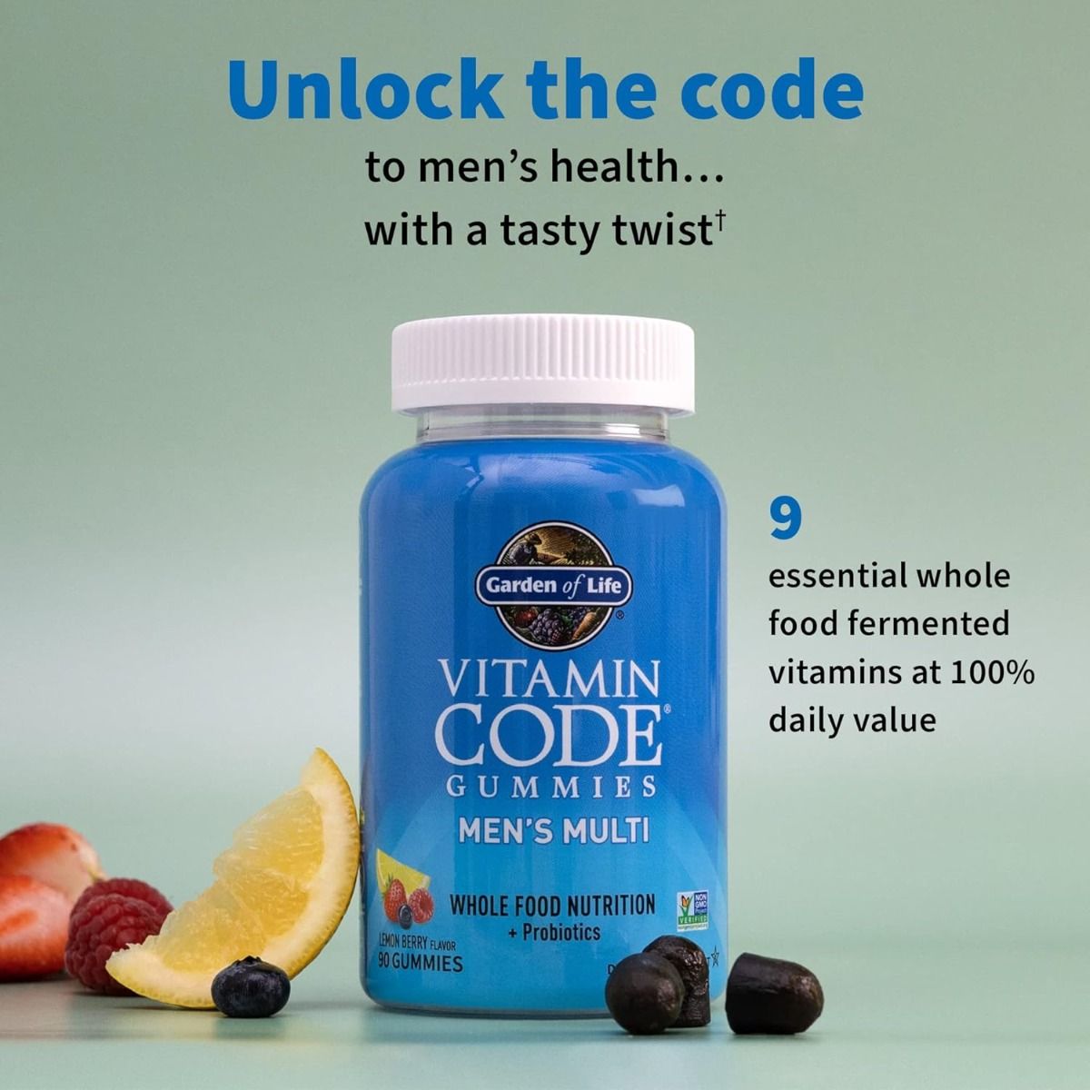 Vitamin Code Men’s Multi 90 Gummies Lemon Berry