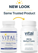 B-12 / Methyl Folate 1000 MCG 100 Capsules